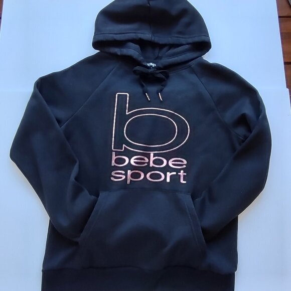 Bebe Sport Hoodie Pullover Sweatshirt  Sz Small Gorpcore Athleisure Comfy - Picture 2 of 8
